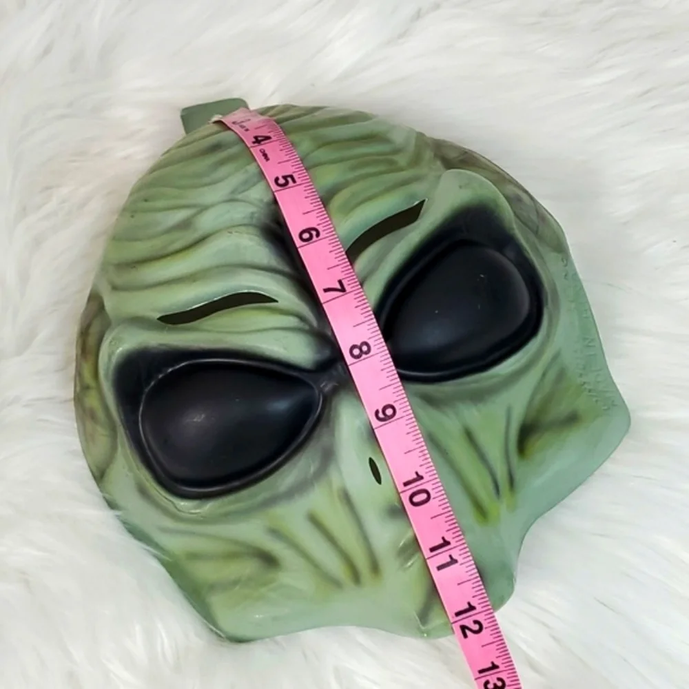 Vintage 90s NEW 1999 Alien Extraterrestrial UFO Plastic Halloween Mask X-FILES